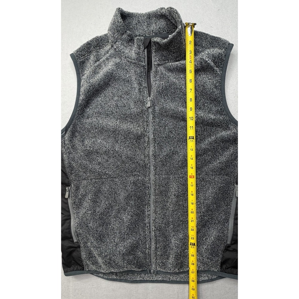 Tommy Bahama Cascade Cozy Fleece Vest Mens Large L Gray Full Zip Jacket ST226116 - Picture 9 of 9